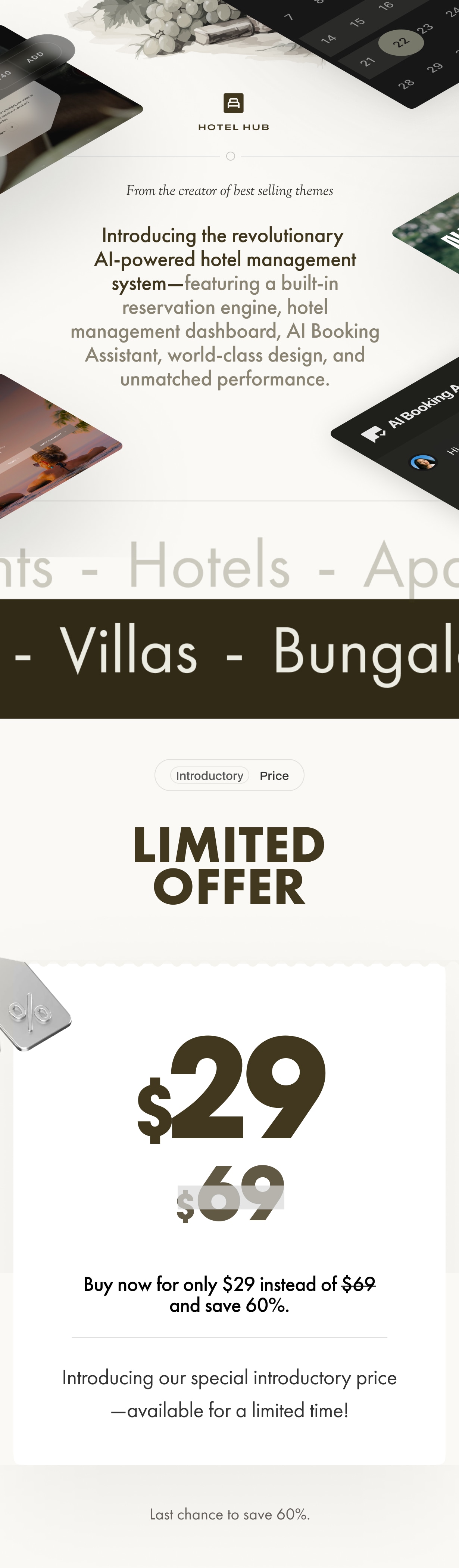 Hotel Hub - AI-Powered Booking and Management WordPress Theme